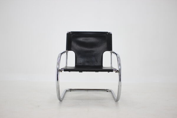 fauteuil Arrben En Chrome Et cuir Cantilever Des Années 1960, Italie