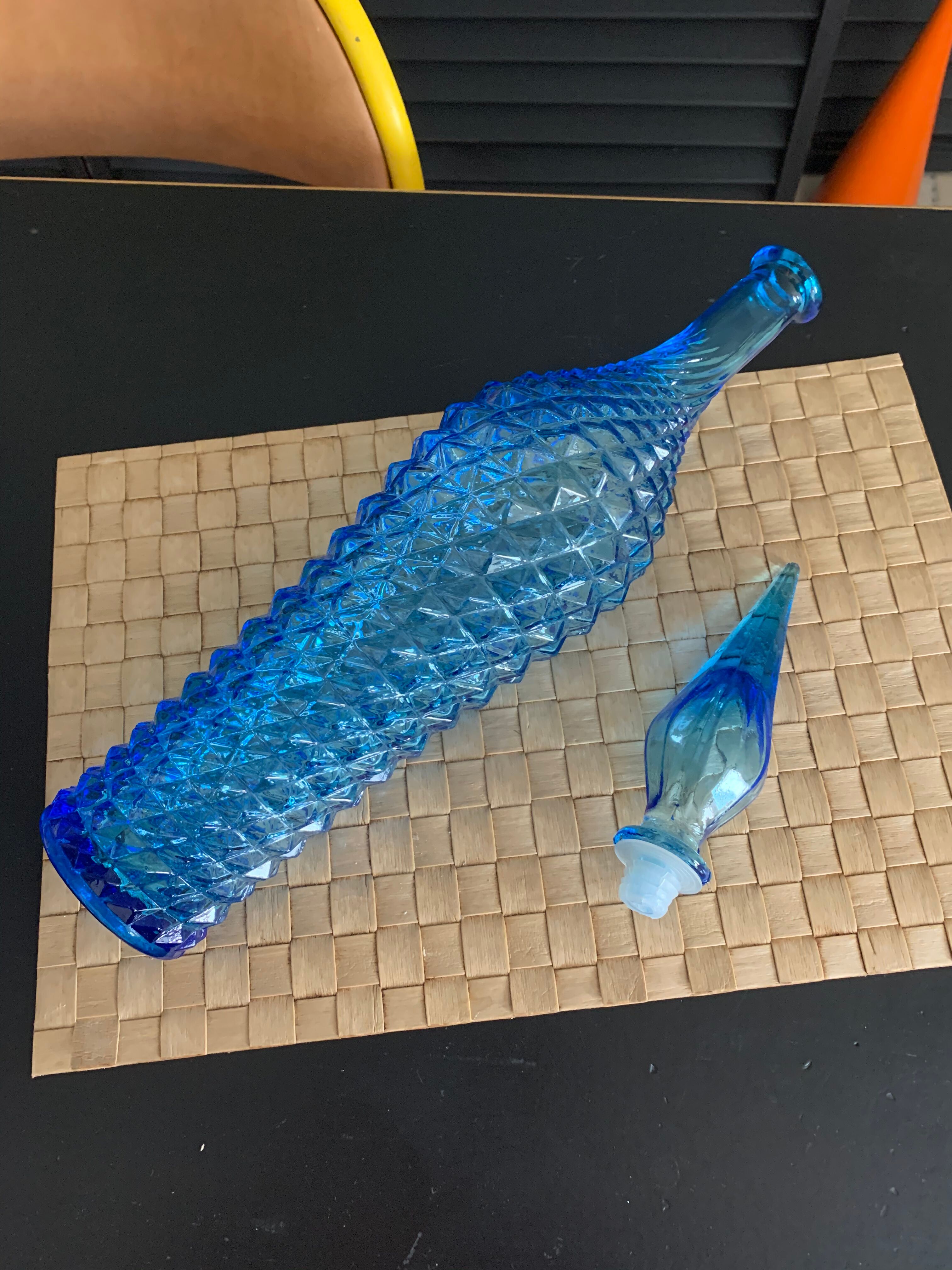 Bouteille italienne verre empoli