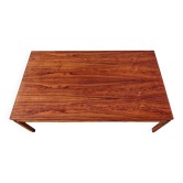 Table basse mid-century moderne en teck massif années 1960