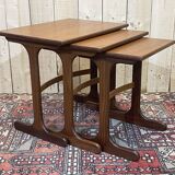 Suite of 3 teak nesting tables from the brand G-Plan