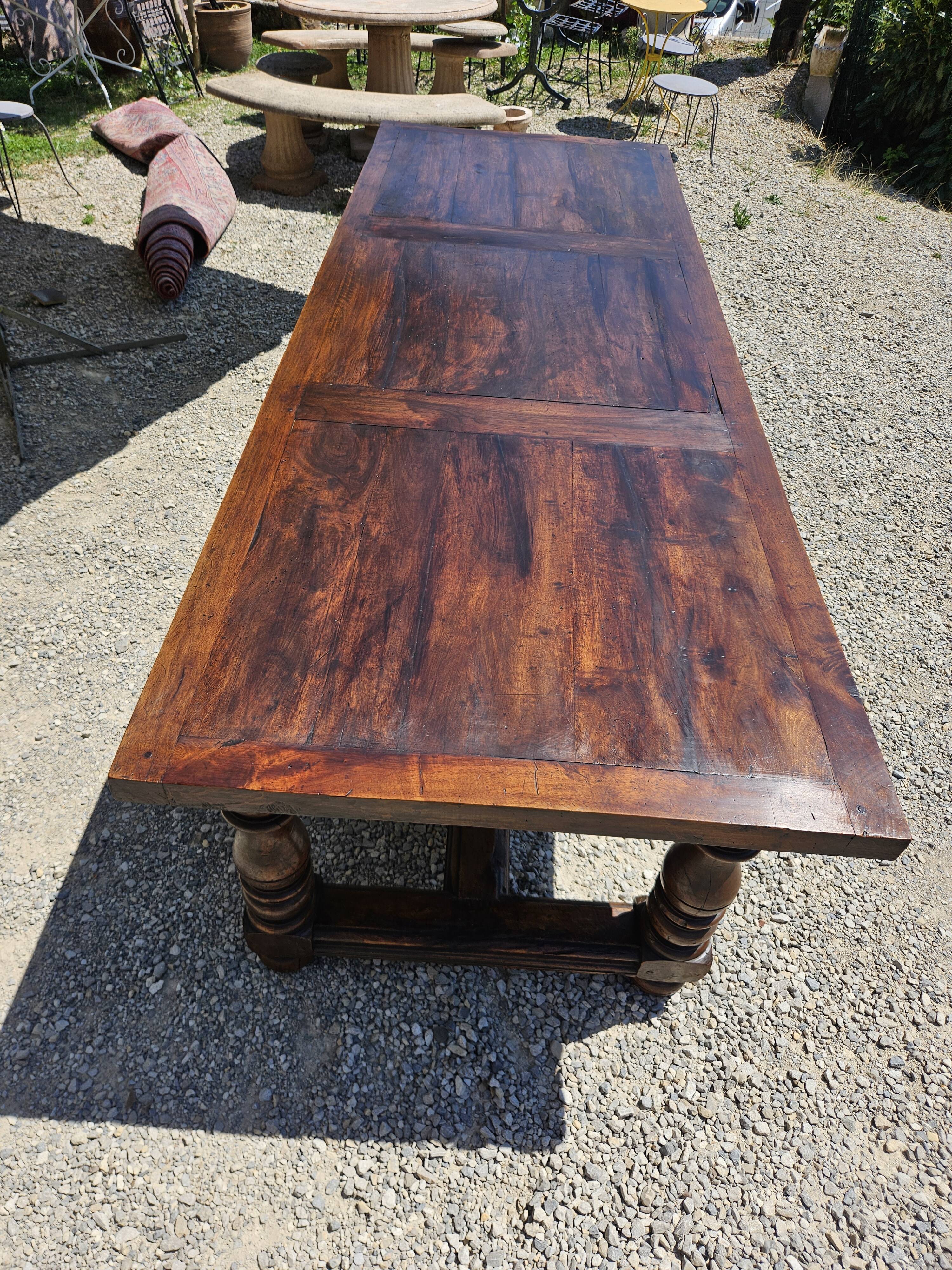 Large 19th-century walnut table