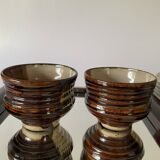 Art Deco tray, mirror, wood and metal