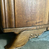 Armoire bois vintage art déco miroir