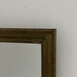 Antique french brass bistro mirror