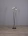 VINTAGE 1960S THREE-LIGHT GLASS FLOOR LAMP, ITALIAN DESIGN