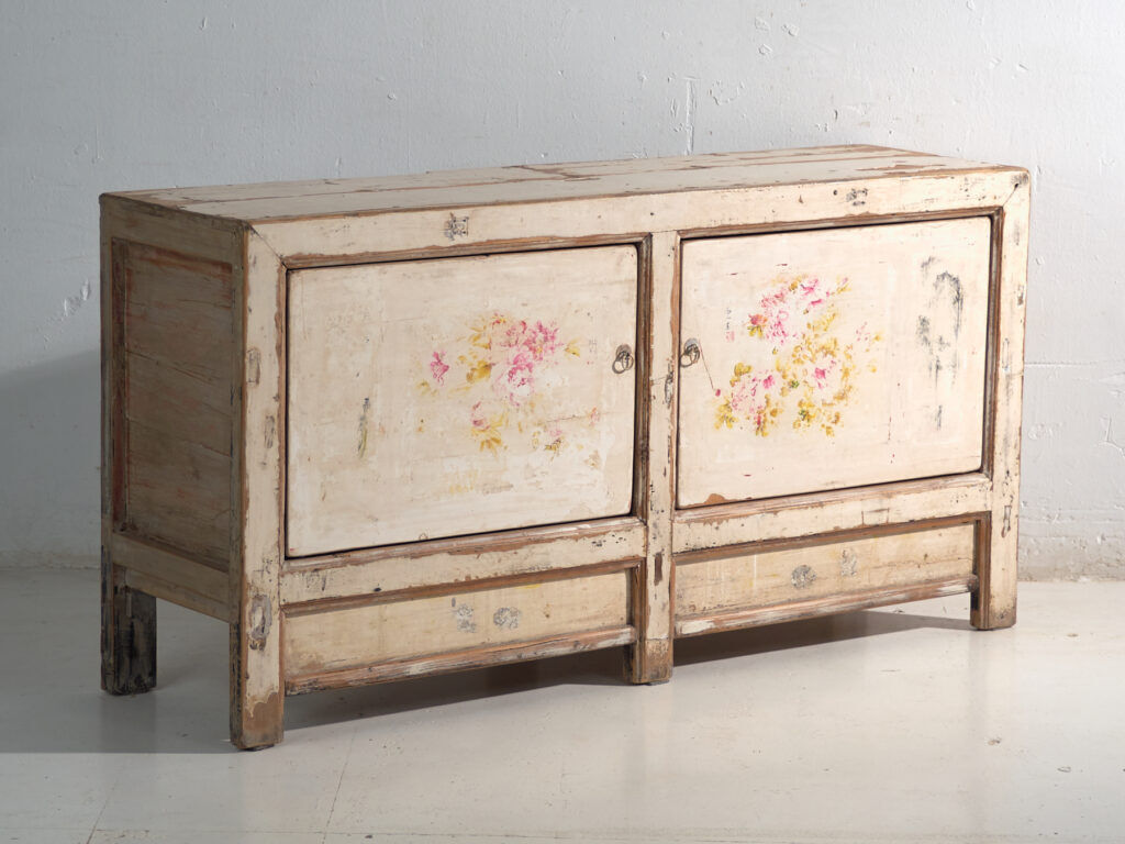 Antique buffet painted in pine wood – China, circa 1930