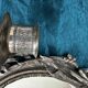 Rare pair of mirror sconces with putti. Napoleon III / Art Nouveau ~