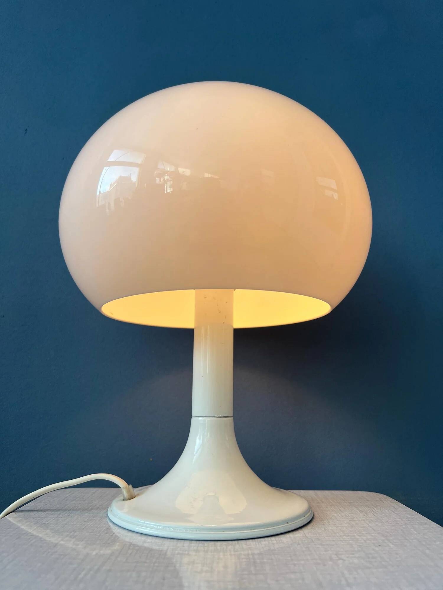 Lampe de table champignon vintage du milieu du siècle par Dijkstra