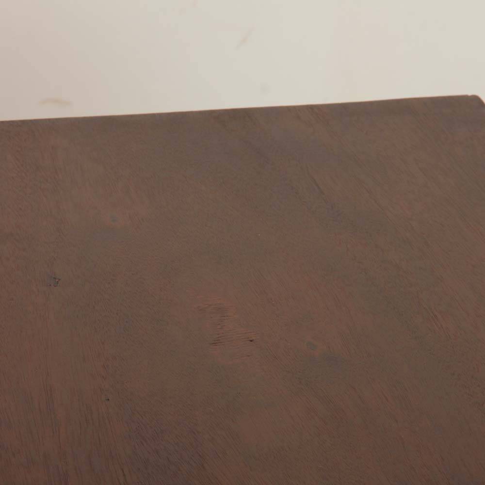 Geometric wooden side table from the 1940s.