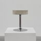Vintage Mid-century design stool in chrome with white leather seat, 1970s