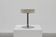 Vintage Mid-century design stool in chrome with white leather seat, 1970s