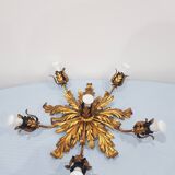 Ceiling lamp, Hans Kogl, Germany, 1960s, Hollywood Regency