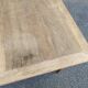 Louis XVI dining table renovated in raw wood from the 19th century