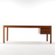 Mahogany desk stamped Søborg Møbler, Christian Hvidt, 1980s