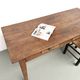 Solid oak farmhouse table, 1930s.