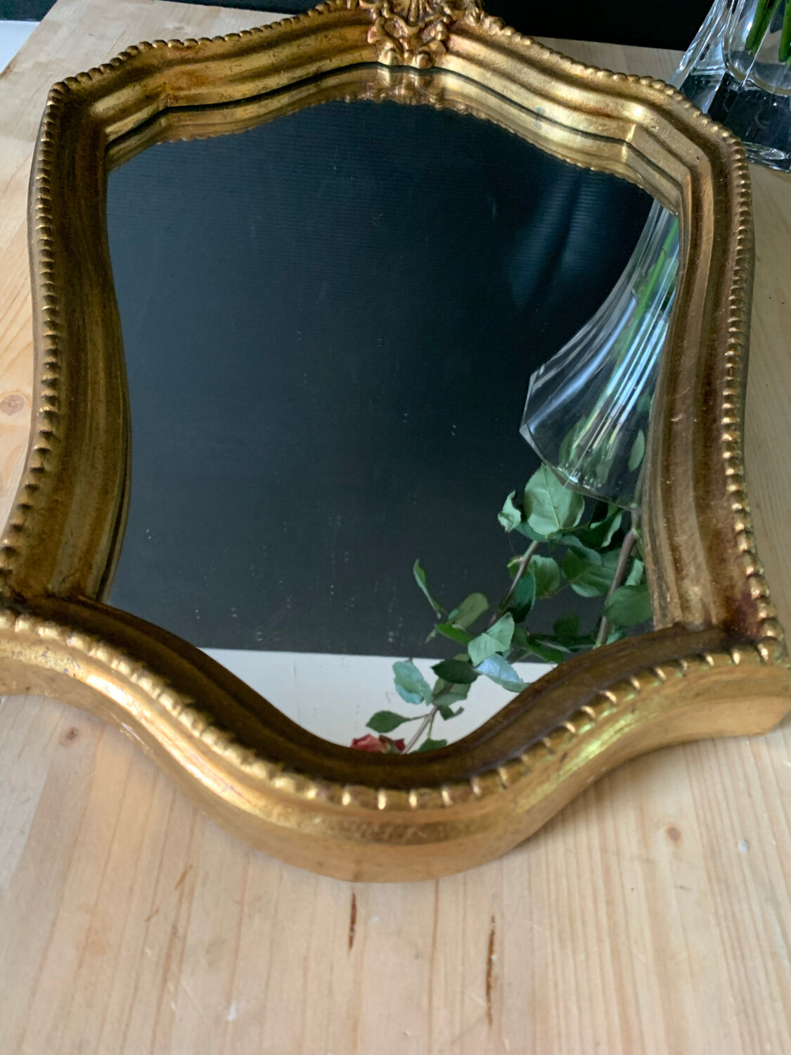 Mirror gilded frame, 46x31 cm