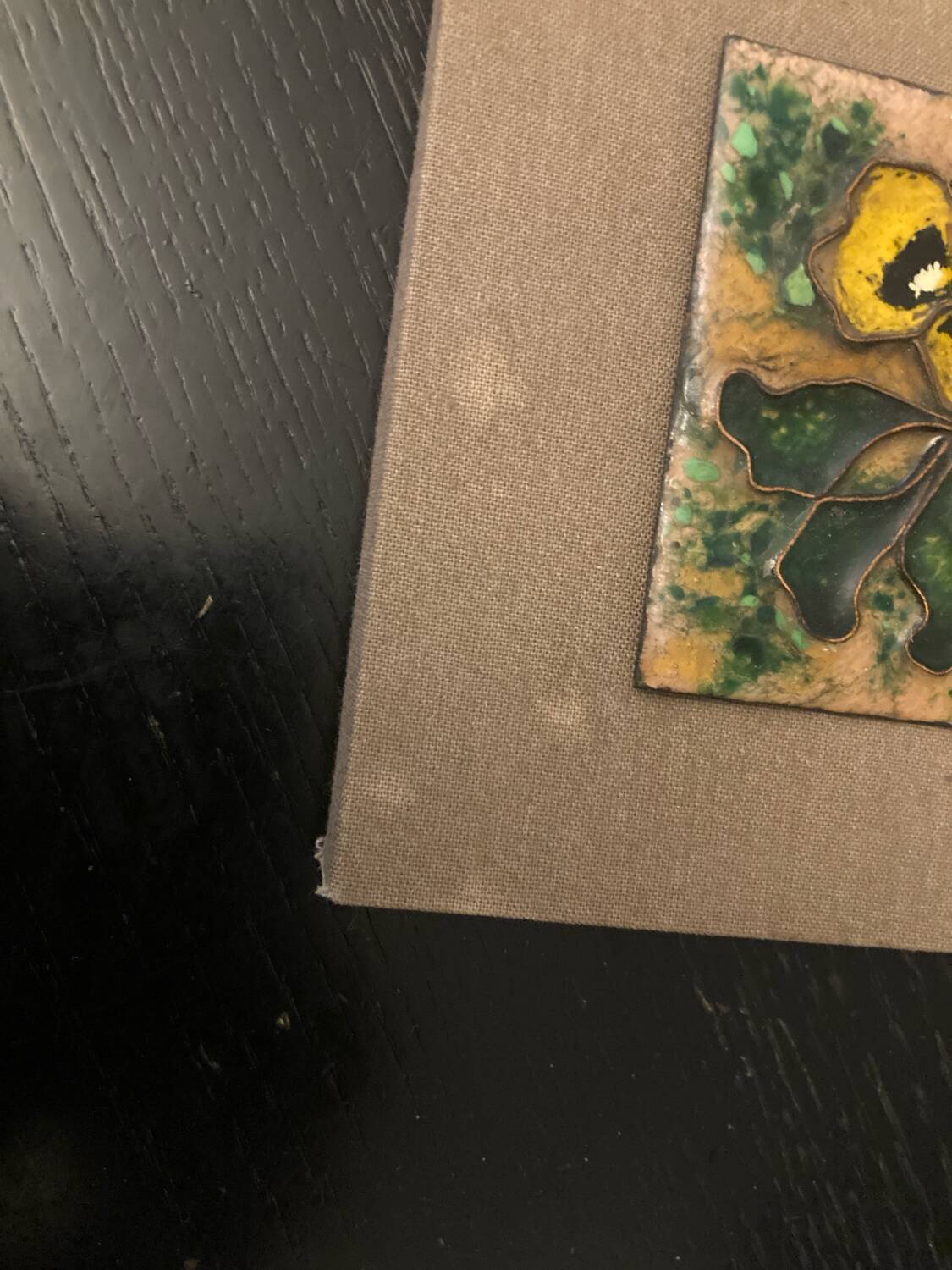 Small enamelled cloisonné panel