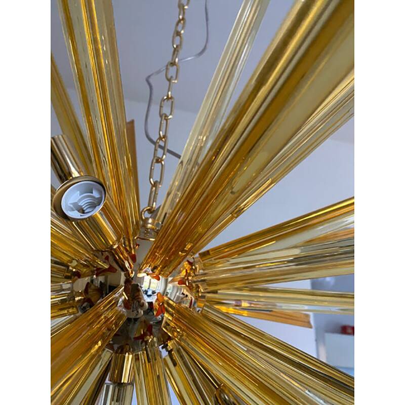 Sputnik Chandelier in Murano Glass Style From Italy