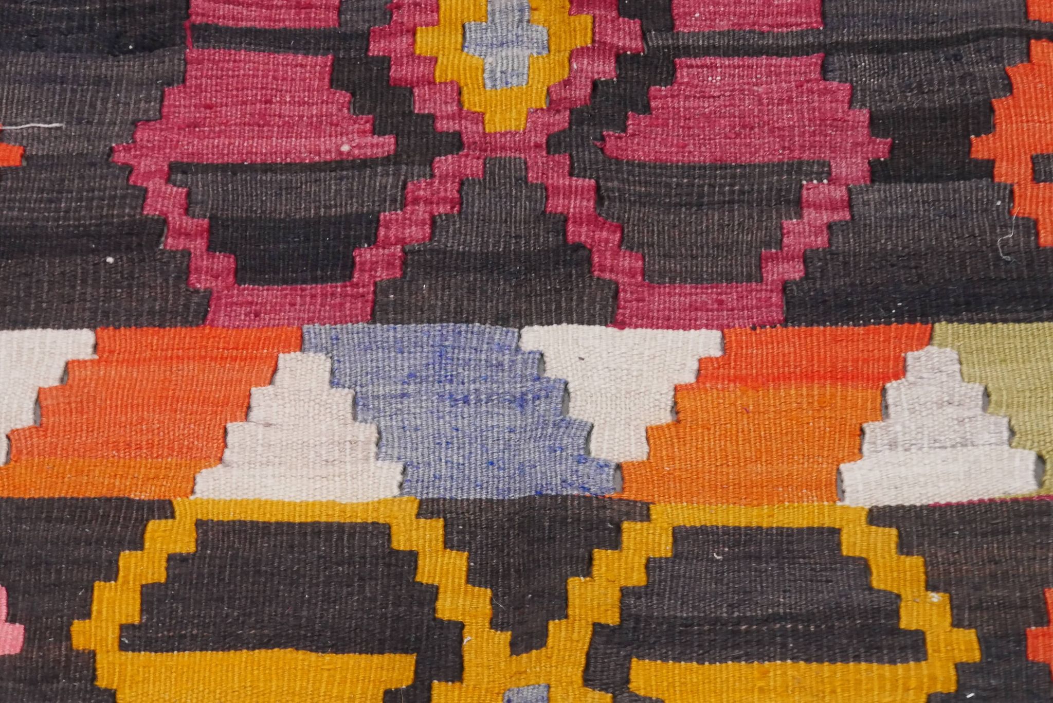 Old Oriental carpet kilim Anatolia 300 x 155 cm