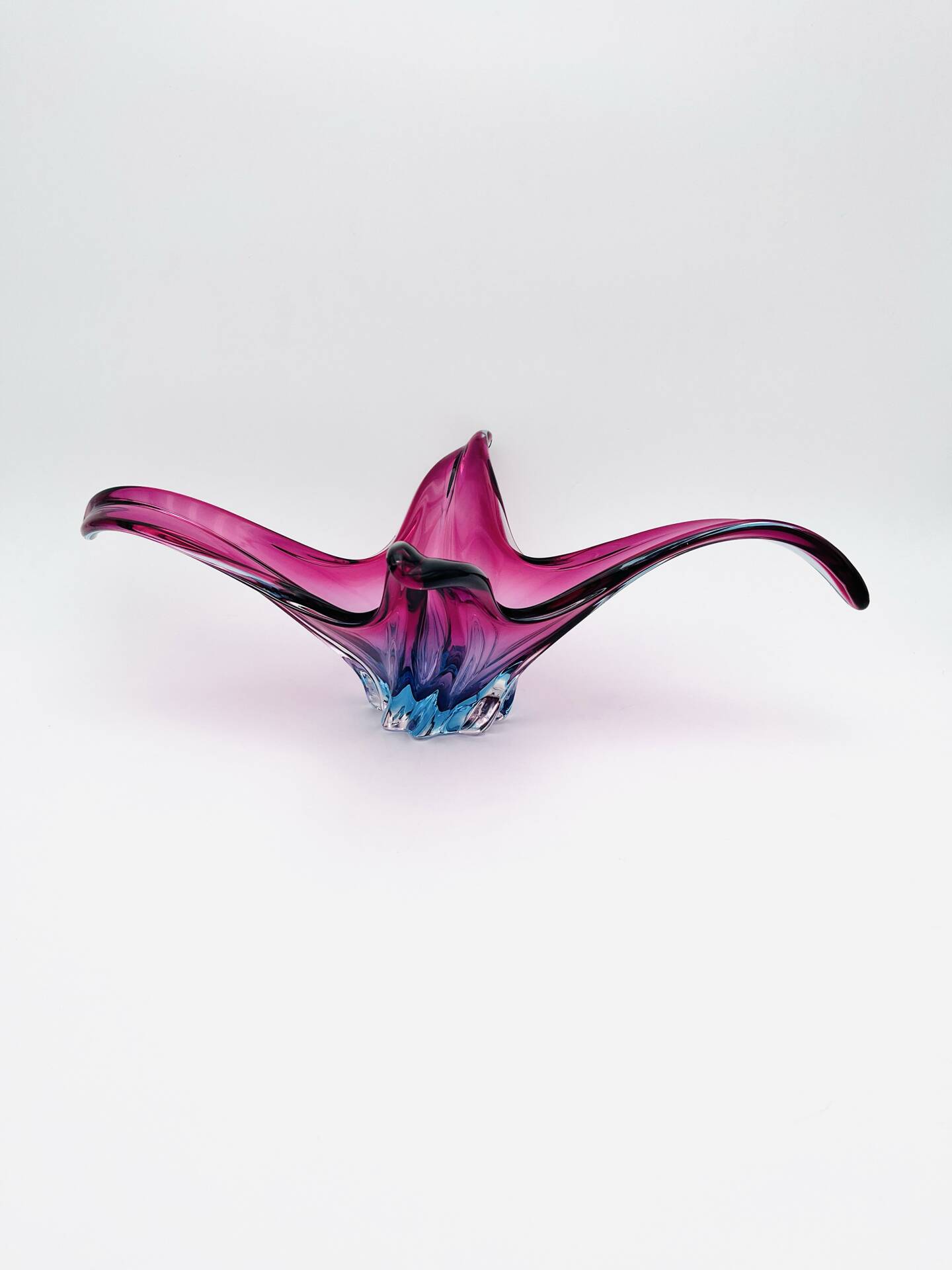 Murano Cup - Sommerso - XL 50cm - Amethyst and Turquoise