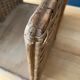Vintage wooden log basket