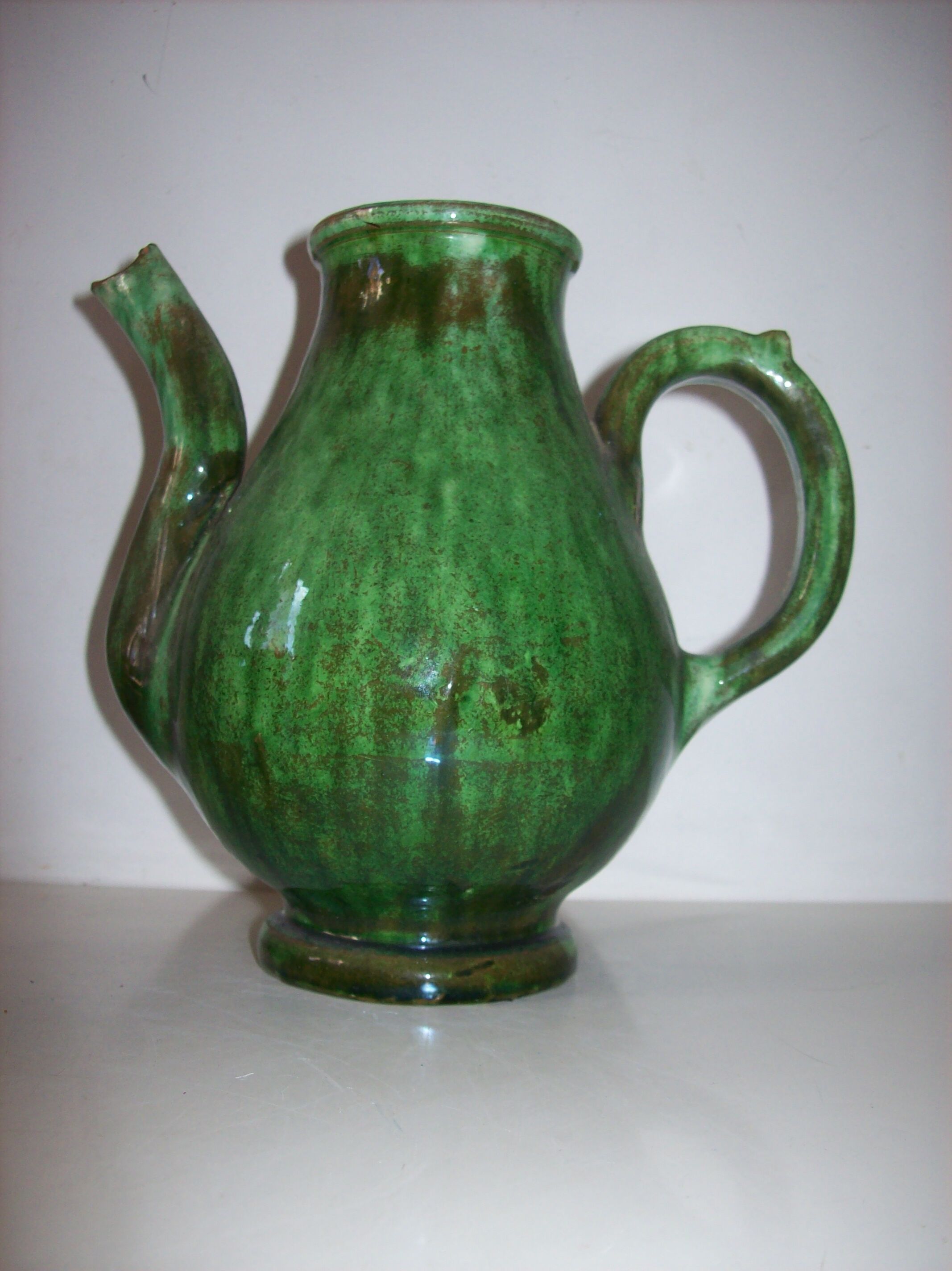 Signed ceramic teapot