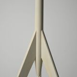 Lampadaire trépied laqué blanc, années 50/60