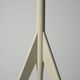 White-lacquered tripod floor lamp, 50/60s