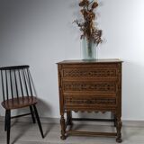Belgian chest of drawers with 3 drawers 19th century