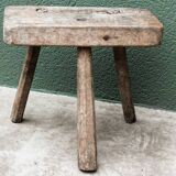 Brutalist Cowherd Stool, Tripod