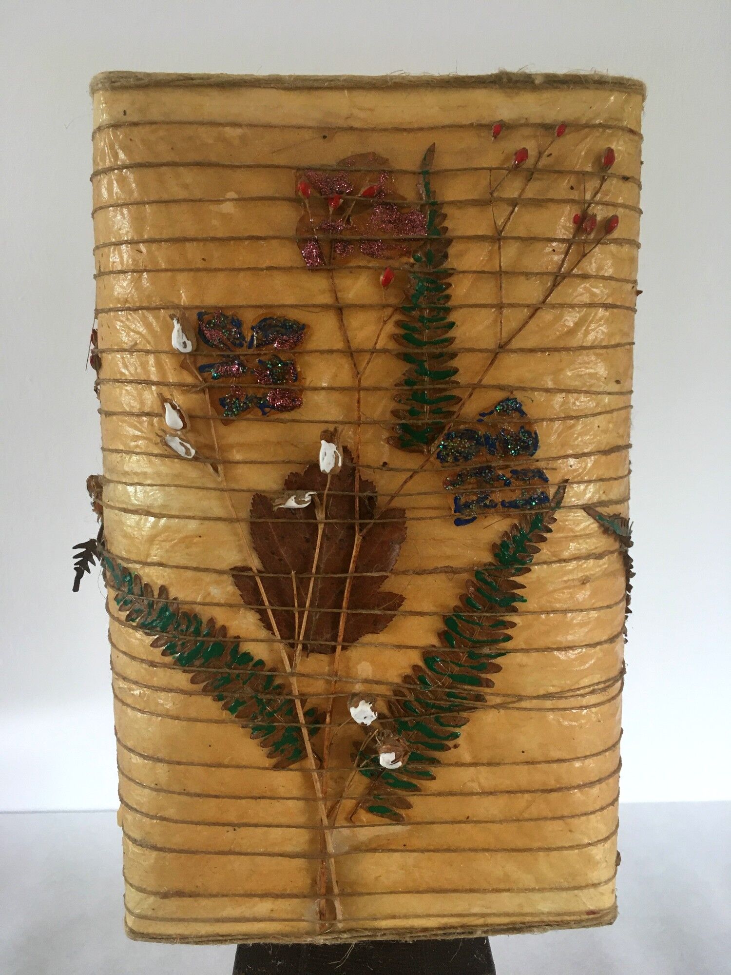 Vintage lamp in solid wood 70s