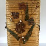 Vintage lamp in solid wood 70s