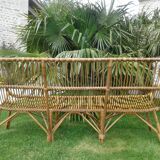 Bamboo retro sofa 1950