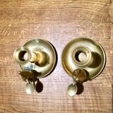 Pair of brass candlesticks