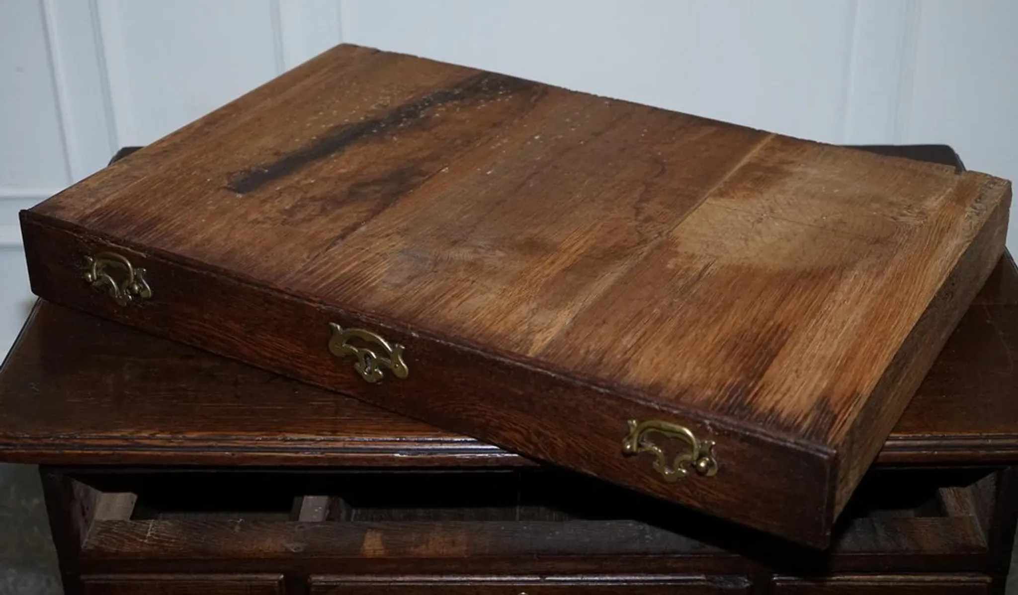 Antique Georgian Oak Desk, 1700s
