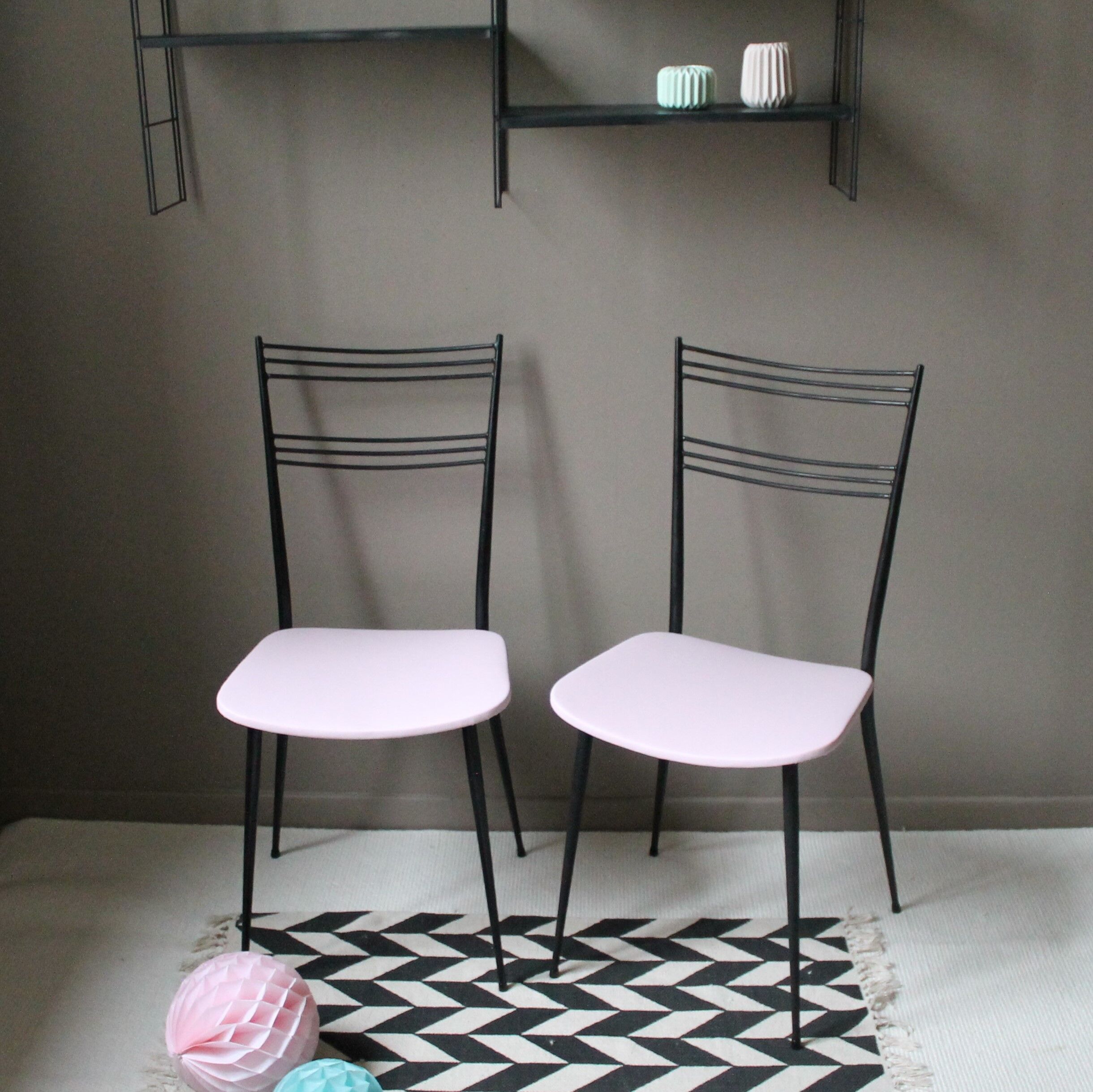 Paire de chaises vintage