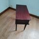 Mid-century bedside table with compass legs – Reconstruction style