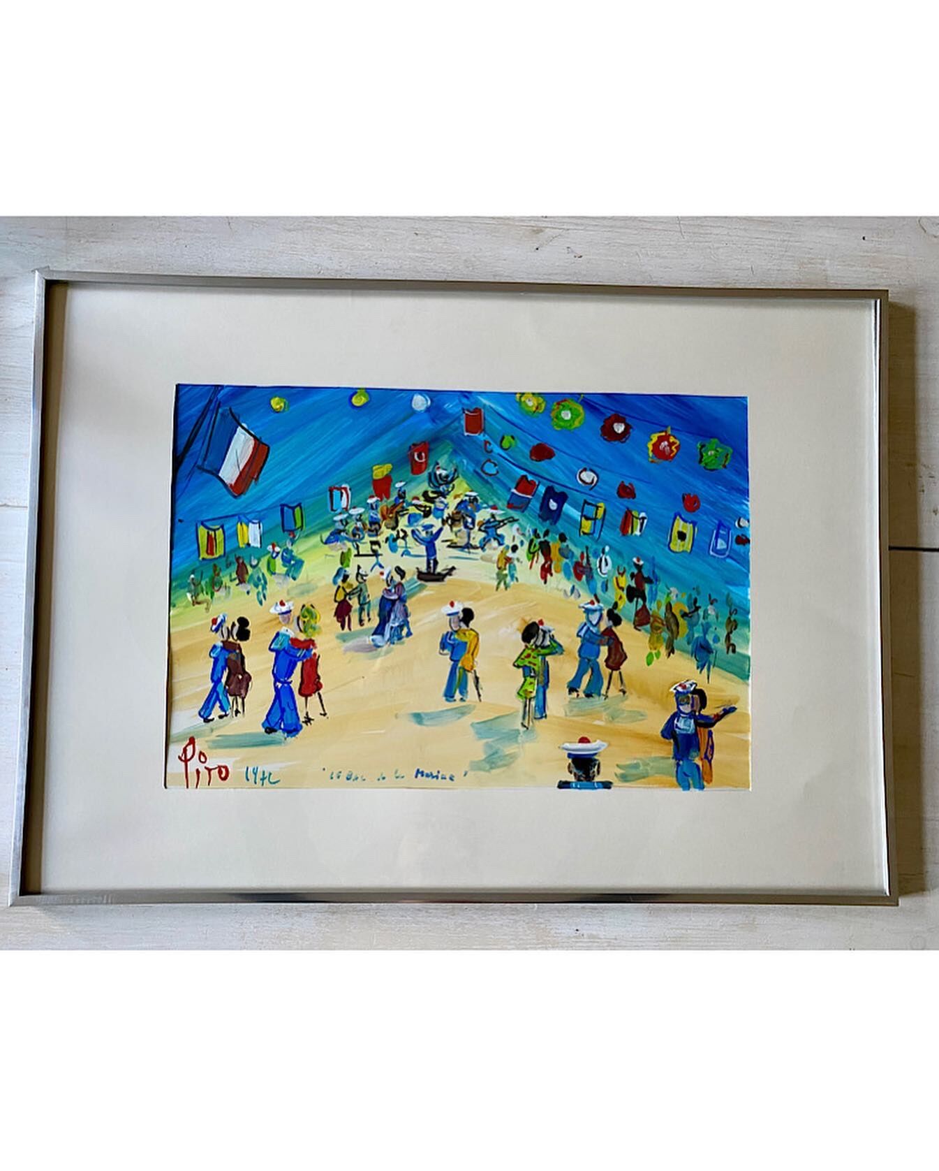 Gouache on paper signed Pito, dated 1972