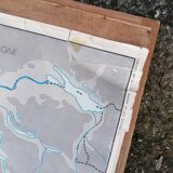 Ancienne affiche scolaire MDI France, le gros élevage et le Rhône.