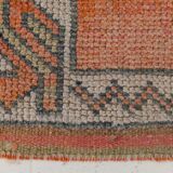 88x344 Cm Turkish Vintage Runner, Wool Runner Rug, Hallway Runner,