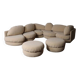 Canapé sculptural beige par Wiener Werkstätte, Autriche 1970