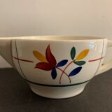Teapot and creamers Gien, model Tamaris, 1950