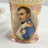 Coffee cups Napoleon in porcelain early XXth