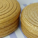 Set of 2 raffia baskets