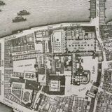Carte historique de l'Ile de la cité à Paris en 1754