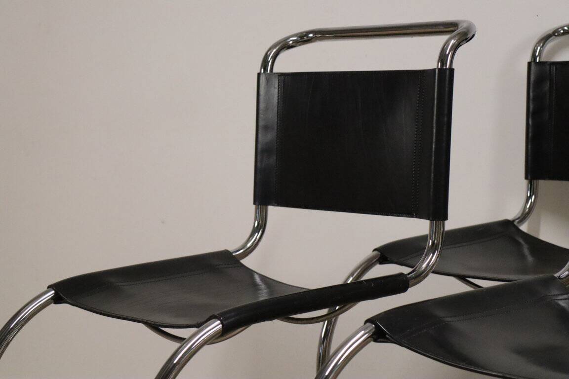 Set of 4 MR10 chairs by Ludwig Mies Van Der Rohe