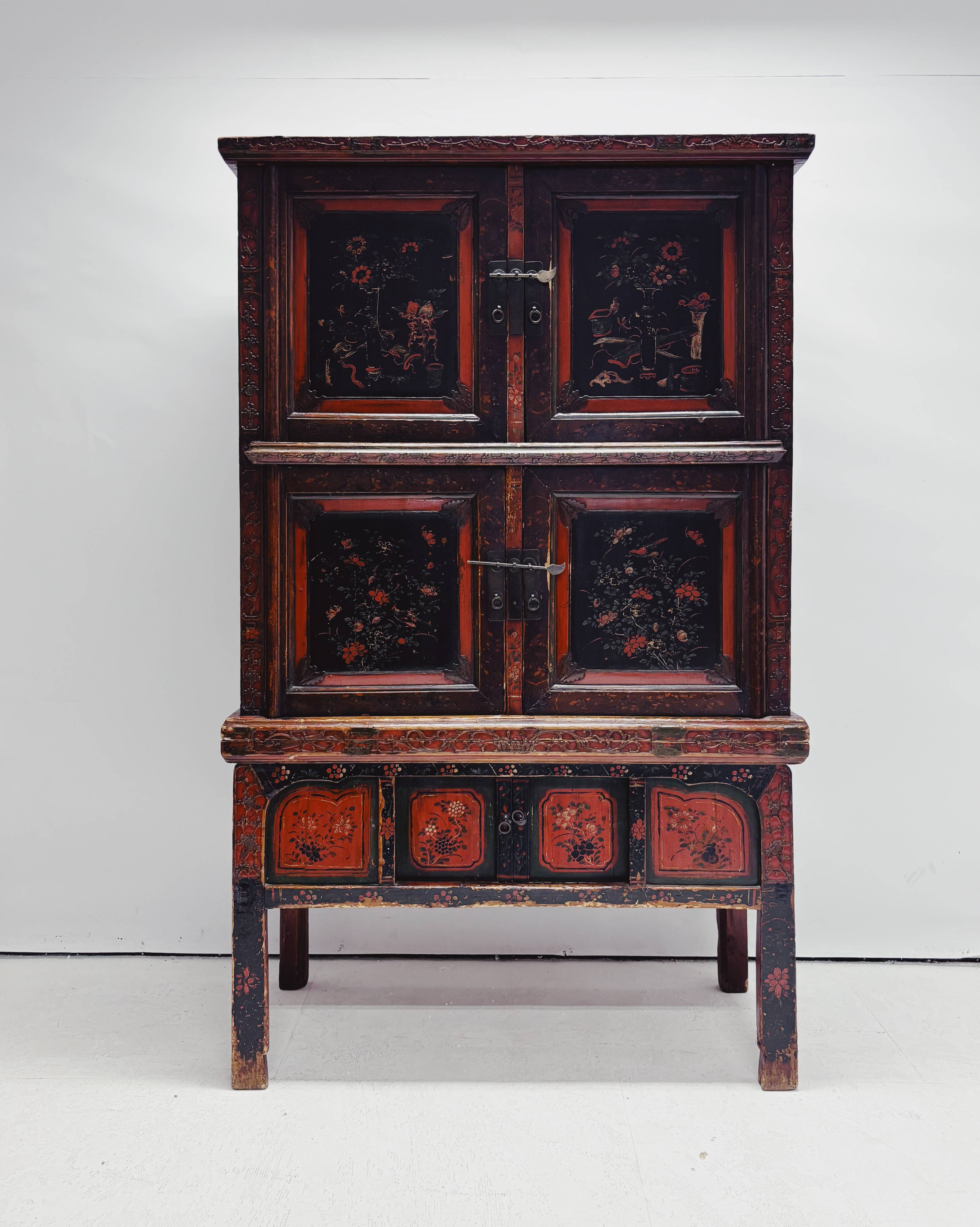 Vintage Chinese Hand-Painted Cabinet