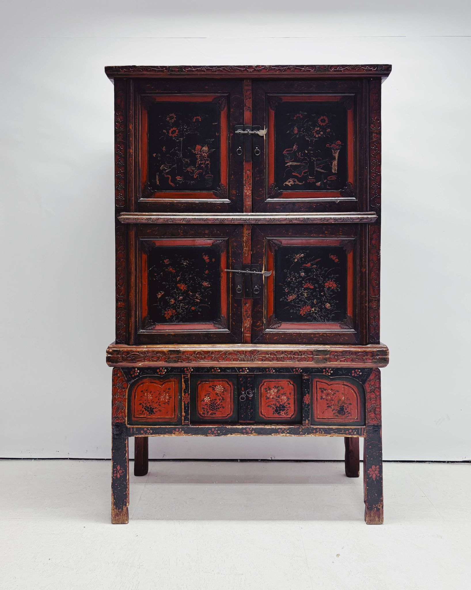 Vintage Chinese Hand-Painted Cabinet