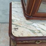 Louis XVI 2-part sideboard in mahogany veneer and precious wood marquetry