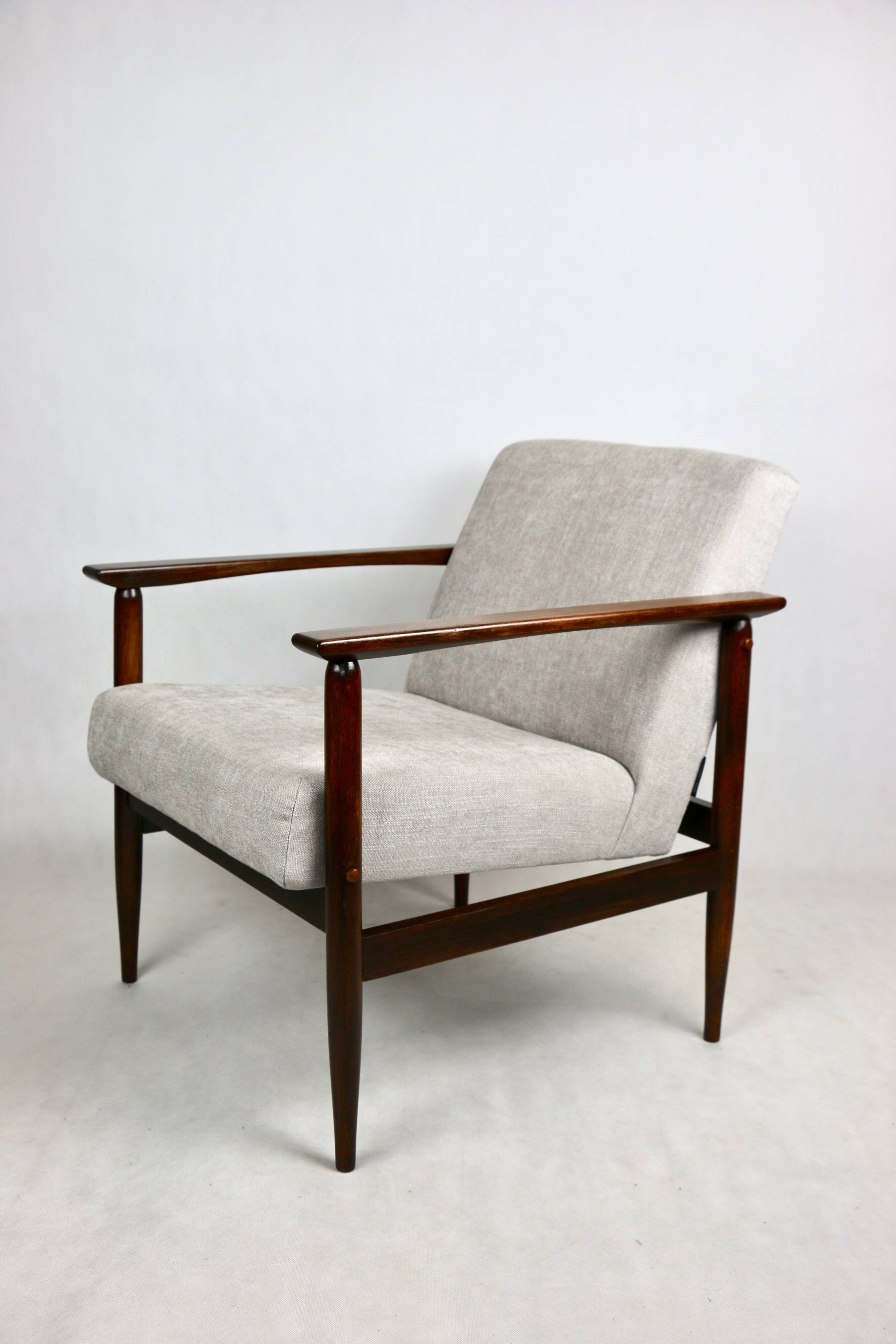 Vintage Light Grey Easy Chair, 1970s